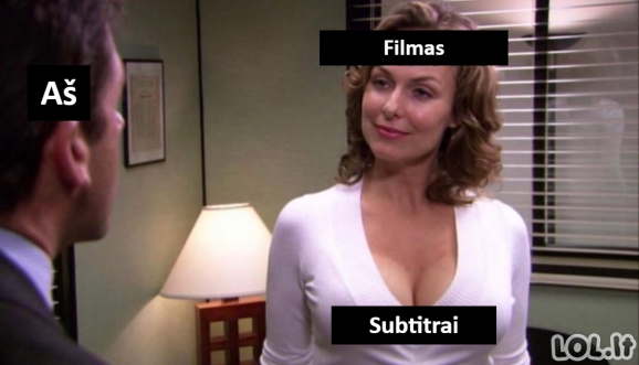 Kai žiūri filmą su subtitrais
