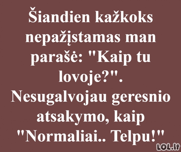 Nepažįstamasis ir lova