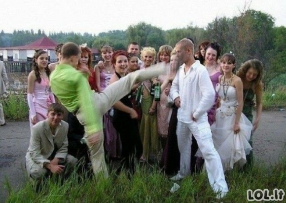 Kvailiausios nuotraukos, užfiksuotos vestuvėse