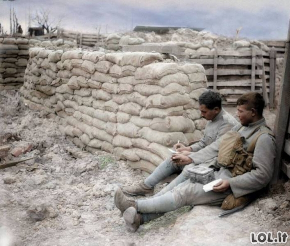 Pirmojo pasaulinio karo nuotraukos SPALVOTAI [GALERIJA]