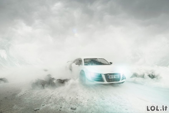 Kaip buvo sukurta reklama Audi R8 automobiliui