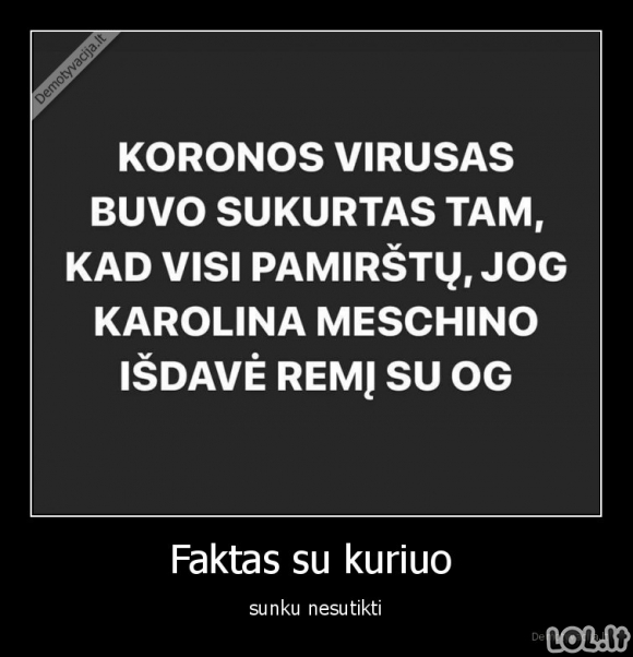 Juokingas faktas apie koronaviruso situaciją Lietuvoje