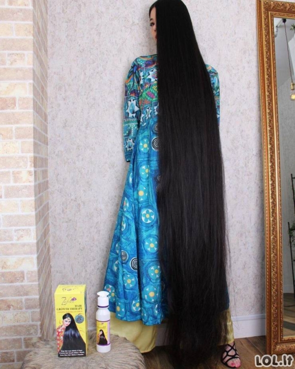Rapunzelė realybėje - japonė, turinti 2 metrų ilgio plaukus [GALERIJA]