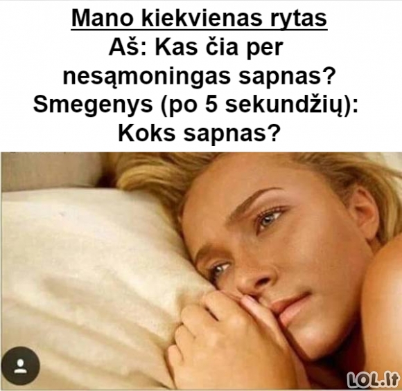 Sapnas, kurį atsimeni ryte