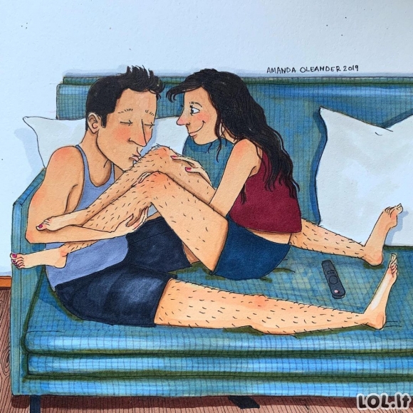 Menininkė piešia iliustracijas, kurios parodo kaip atrodo tikra meilė