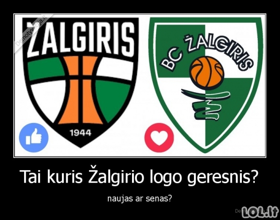 Tai kuris Žalgirio logo geresnis?