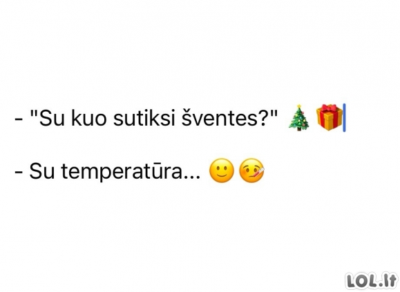 Temperatūra per šventes