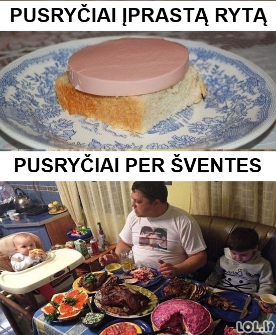 Pusryčiai per šventes