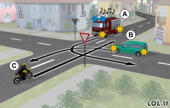 Kelių eismo užduotis: ar sugebėsite išspręsti per 15 sekundžių?