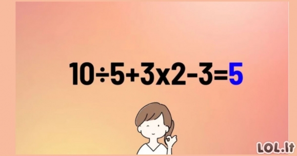 IQ testas: ar galite išspręsti šį sudėtingą matematinį uždavinį? Pasitikrinkite