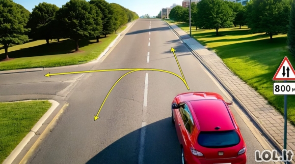 KET testas: kokia kryptimi gali važiuoti raudonas automobilis? Ar žinote teisingą atsakymą?