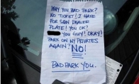 Žinutės parkuotojams