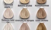 Lietuviška plaukų atspalvių paletė