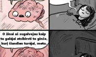 Smegenys prieš miegą