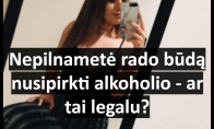 Nepilnametė rado būdą nusipirkti alkoholio - ar tai legalu?