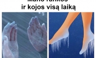 Rankos ir kojos žiemą