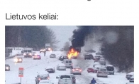 Sniegas Lietuvoje ir vairuotojai