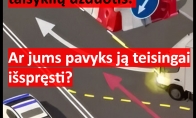 Sudėtinga kelių eismo taisyklių užduotis: ar jums pavyks ją teisingai išspręsti?