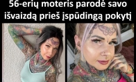 „Nuo galvos iki kojų – vien tatuiruotės“: 56-erių moteris parodė savo išvaizdą prieš įspūdingą pokytį