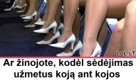 Ar žinojote, kodėl sėdėjimas užmetus koją ant kojos gali būti kenksmingas jūsų sveikatai?