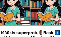 Iššūkis superprotui❗ Rask 3️⃣ skirtumus per 10 sekundžių ir įrodyk, kad esi genijus