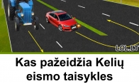 Kas pažeidžia Kelių eismo taisykles automagistralėje? Patikrinkite savo žinias!