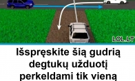 Ar žinote, kokia tvarka turėtų judėti automobiliai šioje sankryžoje?