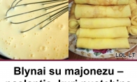Blynai su majonezu – stebėtinai purūs ir minkšti