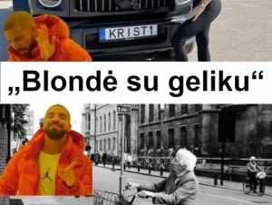 Blondė su Geliku prieš Bronę