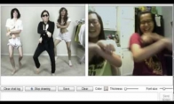 Gangnam Style on Chatroulette 
