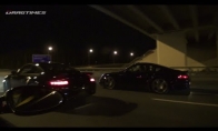 Porsche vs GT-R Battle