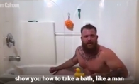 Kaip vyriškai nusimaudyti vonioje